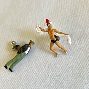 Dancing Girl and Man Earrings